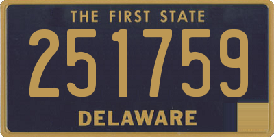 DE license plate 251759