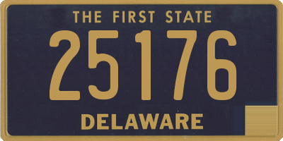 DE license plate 25176