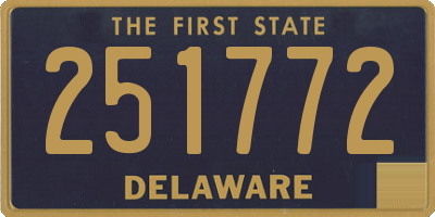 DE license plate 251772