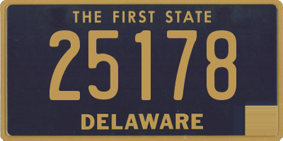 DE license plate 25178