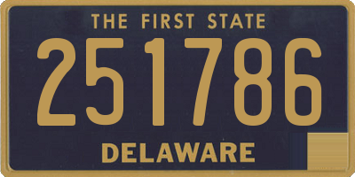 DE license plate 251786