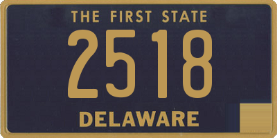 DE license plate 2518