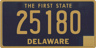 DE license plate 25180
