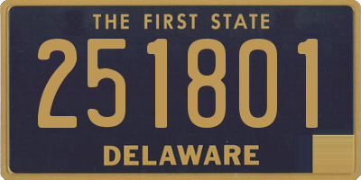 DE license plate 251801