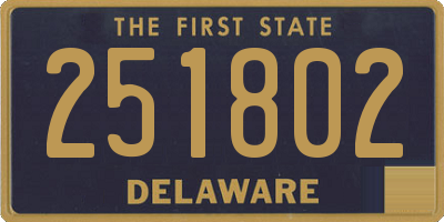 DE license plate 251802