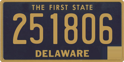 DE license plate 251806