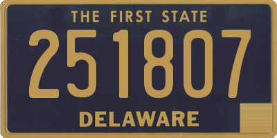 DE license plate 251807