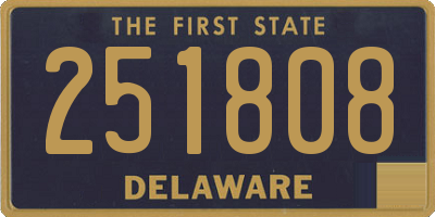 DE license plate 251808