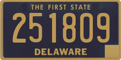 DE license plate 251809
