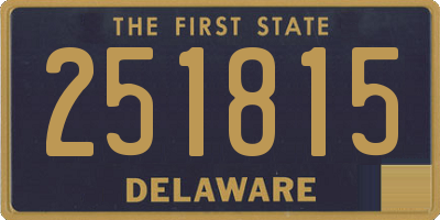 DE license plate 251815