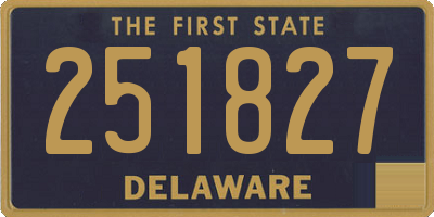 DE license plate 251827