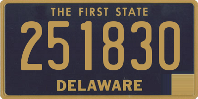 DE license plate 251830