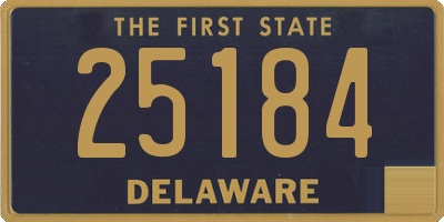 DE license plate 25184