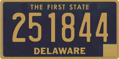 DE license plate 251844
