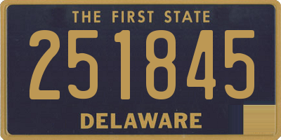 DE license plate 251845