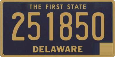 DE license plate 251850