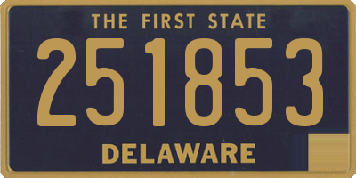 DE license plate 251853