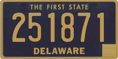 DE license plate 251871