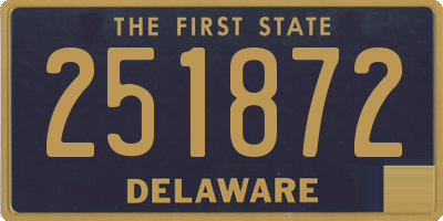 DE license plate 251872
