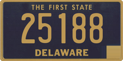 DE license plate 25188