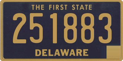 DE license plate 251883