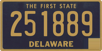 DE license plate 251889