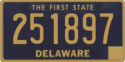 DE license plate 251897