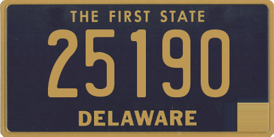 DE license plate 25190