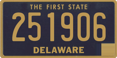 DE license plate 251906
