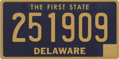 DE license plate 251909