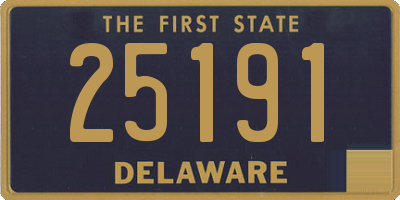 DE license plate 25191