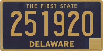 DE license plate 251920