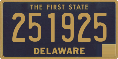 DE license plate 251925