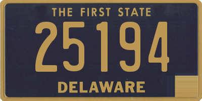 DE license plate 25194