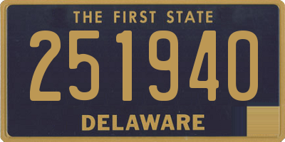 DE license plate 251940