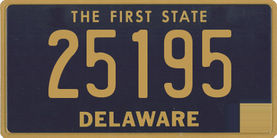 DE license plate 25195