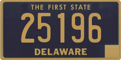 DE license plate 25196