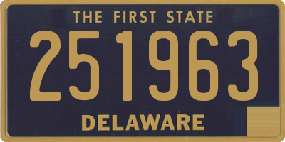 DE license plate 251963