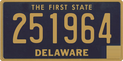 DE license plate 251964