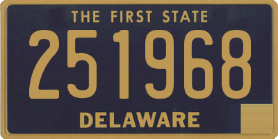 DE license plate 251968