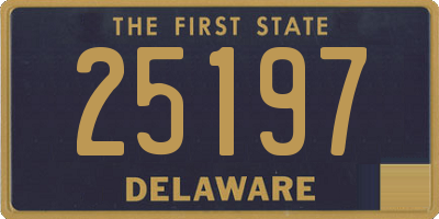 DE license plate 25197