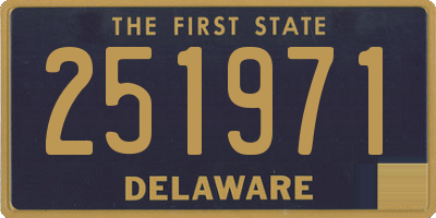 DE license plate 251971