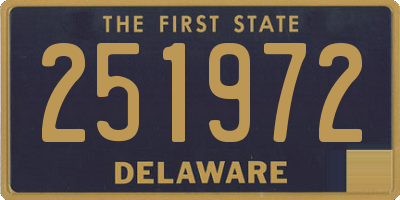 DE license plate 251972