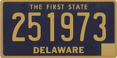DE license plate 251973