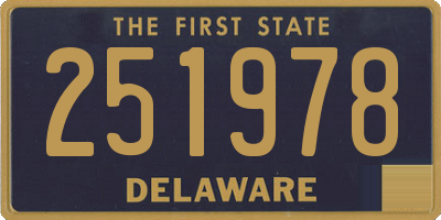 DE license plate 251978