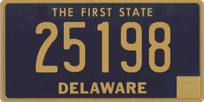 DE license plate 25198