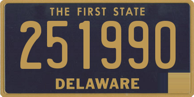 DE license plate 251990