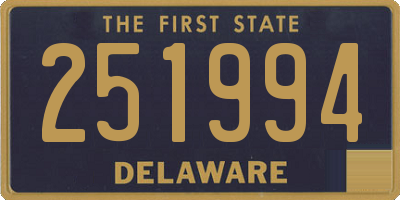 DE license plate 251994
