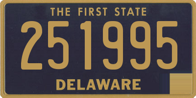 DE license plate 251995