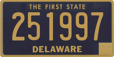 DE license plate 251997